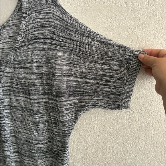 💥LOFT Grey Boxy Crew-neck Pullover Top L - Picture 7 of 10